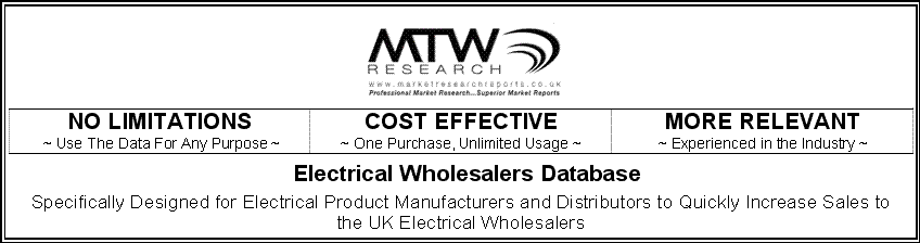 UK Electrical Wholesalers 2016 emails and directory database directory and mailing, telemarketing list with emails 